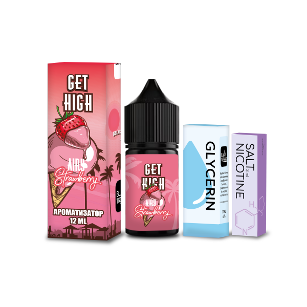 Набор для самозамеса Get High Airy Strwaberry 30 мл