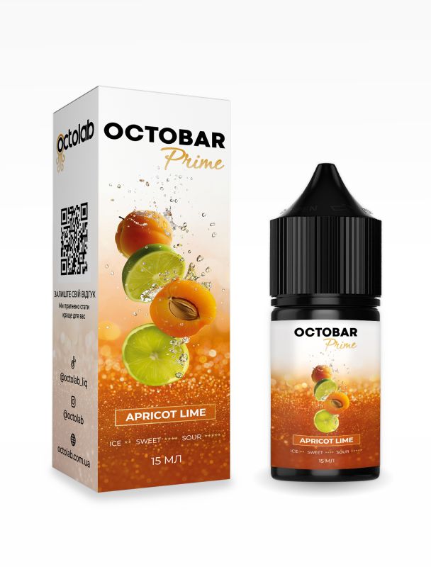 Набор для самозамеса Octobar Prime Apricot Lime 30 мл