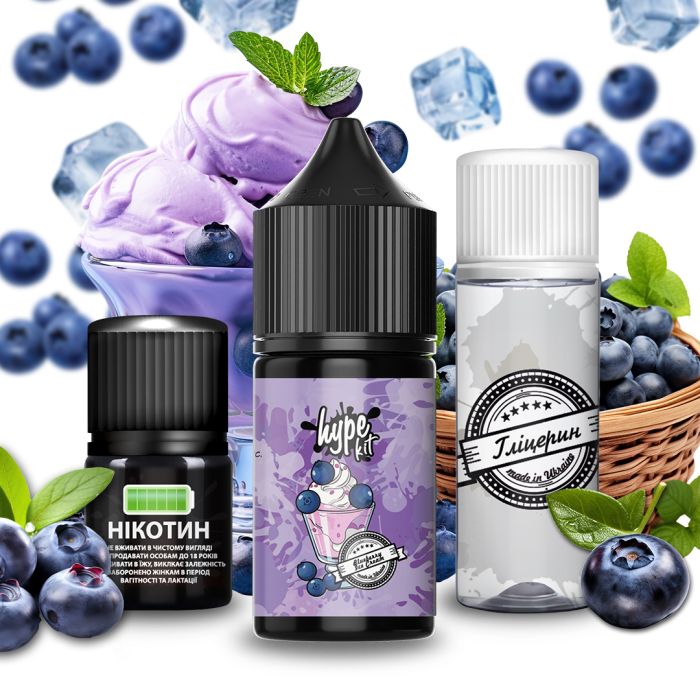 Набір для самостійного виготовлення Hype Blueberry Ice Cream 30 мл