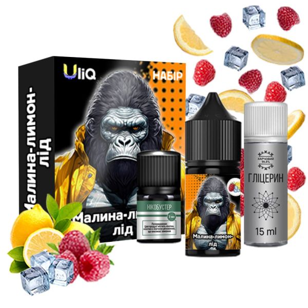 Набор для самозамеса Uliq Малина Лимон Лёд 30 мл